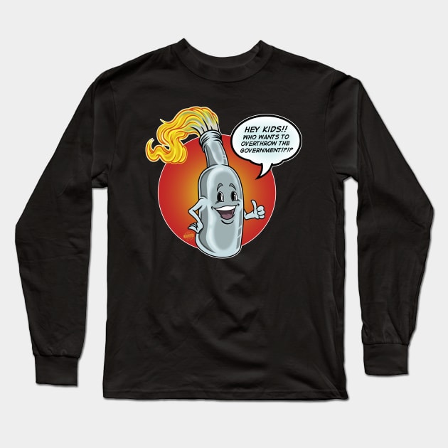 Mollie the Friendly Cocktail Long Sleeve T-Shirt by davemyersillustration